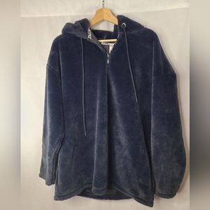 Victorias secret PINK plush black pullover sweater- Size medium womens